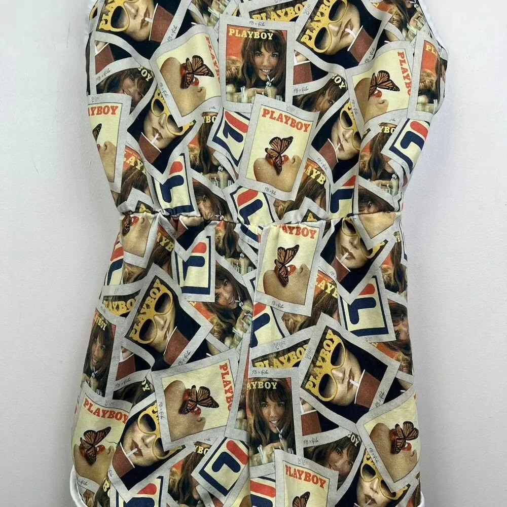 FILA X Playboy Photo Print Playsuit Size XS - Picture 4 of 7